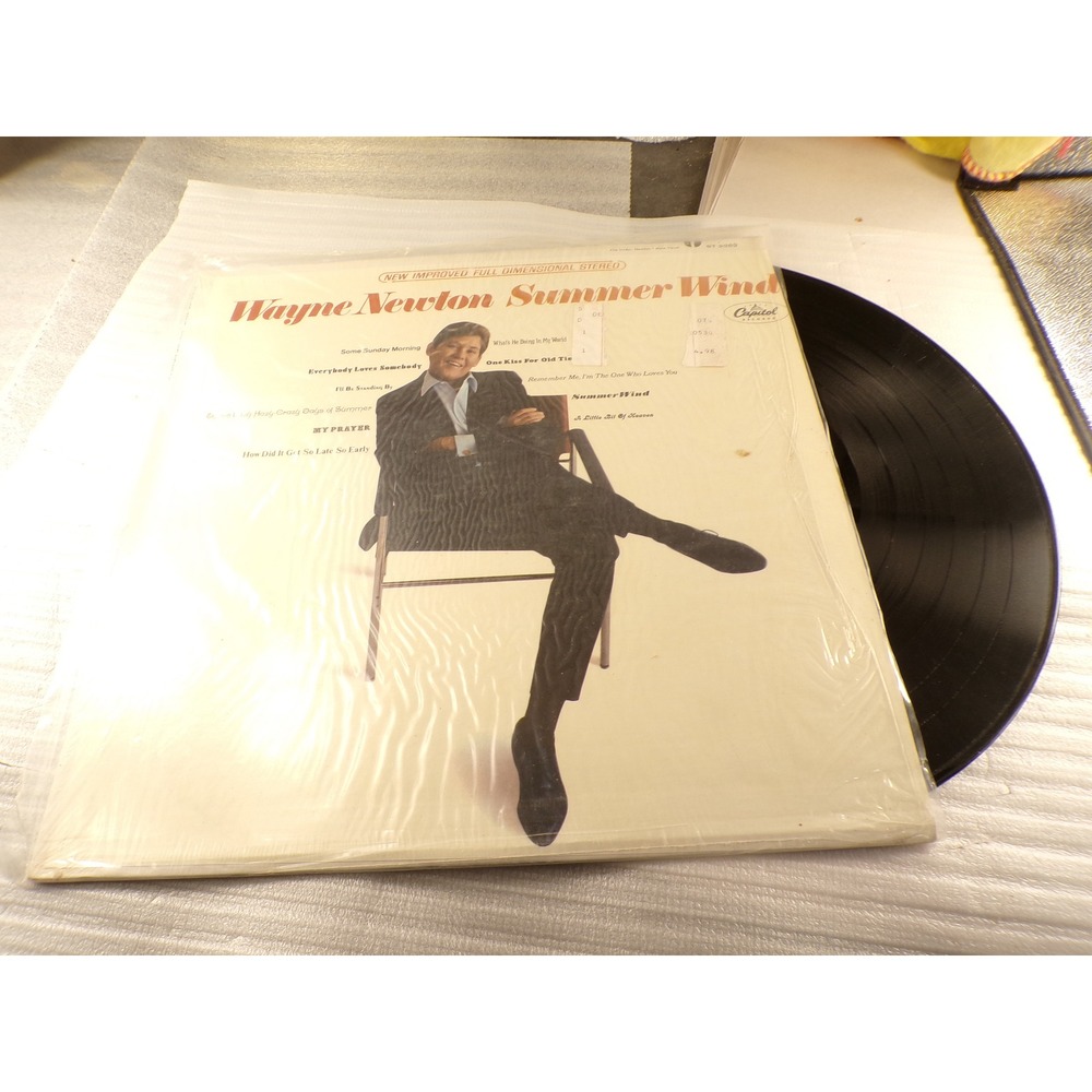 Wayne Newton Summer Wind Vinyl LP Capitol Records ST 2389 1965 Vintage Pop LP
